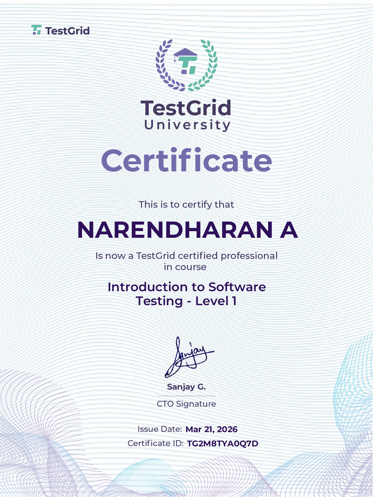 Certificate